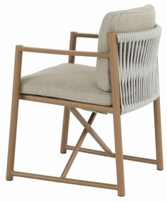 4 Seasons Outdoor Marina tuinstoel amber Tuinstoel   taupe weerbestendig