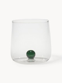 Handgemaakte waterglazen Bilia van borosilicaatglas, 6-delig