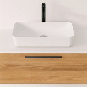 Sanigoods Aqualis keramische waskom 60x40cm mat wit
