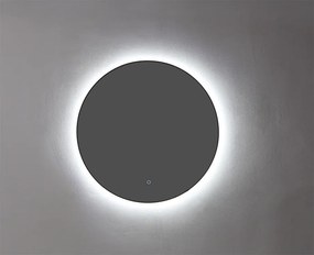 Lambini Designs Rodo ronde spiegel 100cm met spiegelverwarming en indirecte dimbare verlichting zwart mat