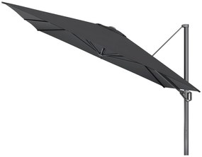 Platinum Challenger Telescope Zweefparasol premium - 3,5x3,5 - Faded Black met Marbella voet en hoes