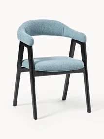 Armstoel Nik met bouclé vulling