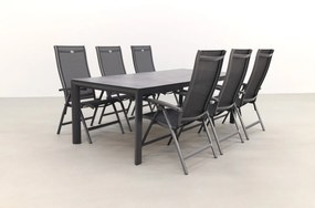 Hartman Salvatore/Baltimor 220x100 cm. verstelbare 6-persoons tuinset