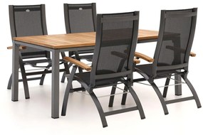 Hartman Primo/Linosa 180cm dining tuinset 5-delig verstelbaar