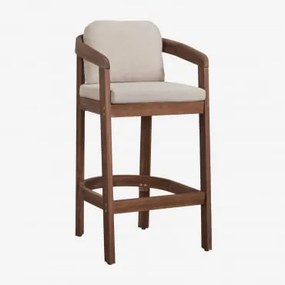 Hoge Kruk Van Acaciahout Uleno ↑75 Cm & Donker Acaciabruin - Sklum