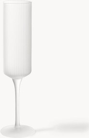Mondgeblazen champagneglazen Ripple, 2-delig