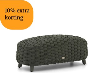 + 10% kassakorting | Voetenbank tuin | Manifesto Pergine | Rope (touw) | Groen | 110x30cm | Kees Smit Tuinmeubelen