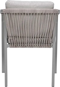 Garden Impressions Milou tuinstoel stapelbaar taupe - 4 stuks