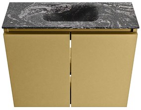 Mondiaz Ture DLux toiletmeubel 60cm oro met wastafel lava midden zonder kraangat