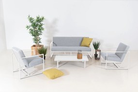 Flow. Lush stoel-sofa set lead chiné