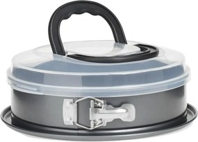 5Five Springvorm met Deksel - 26 cm - Grijs metaal - Anti-aanbak