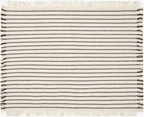 Katoenen placemats Elouise met franjes, 2 stuks