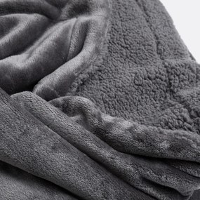 Plaid in fleece en sherpa, Maxine