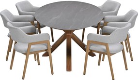 Garden Impressions Alexia tuinset 7-delig - Scot tuintafel 230x115 cm