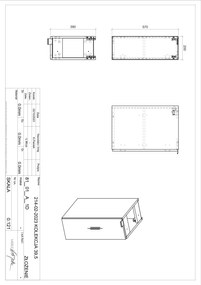 Comad Nova Oak half hoge onderkast 20x40x60cm eiken