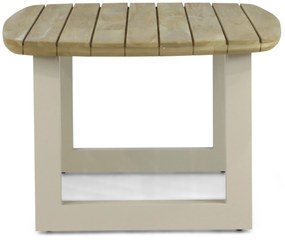 Dining Tuintafel rechthoekig 180 x 115 cm Aluminium/Teak Taupe Falcon/Talai