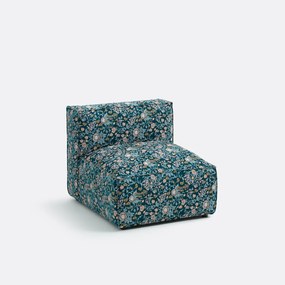 Modulaire bank met bloemenjacquard, Seven