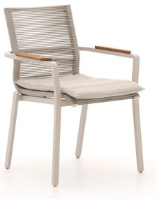 + 10% kassakorting | Dining tuinstoel | Bellagio Marudo | Rope (touw) | Taupe | Stapelbaar | Kees Smit Tuinmeubelen