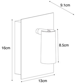 Moderne buiten wandlamp wit incl. LED IP54 - Simon Modern IP54 Buitenverlichting