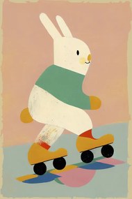 Ilustratie Skating Bunny, Treechild