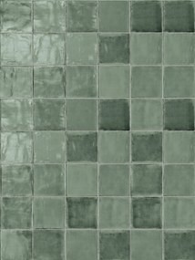 Wandtegel groen Marokkaans Sartoria Tsquare 15x15cm mint tea glans gerectificeerd