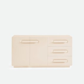 Gelakt dressoir, 2 deuren, 3 lades, NEWCOOL
