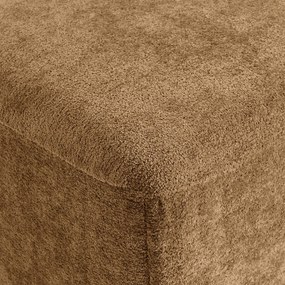 Poef voor modulaire bank, jacquard chenille, AMAD