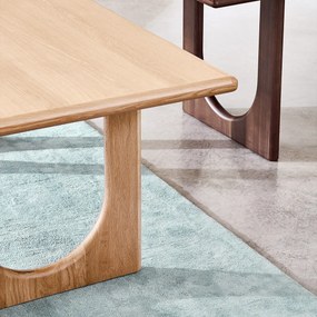 Eettafel, rechthoekig, eiken en gefineerd, 6 tot 8 couverts, DOUVE
