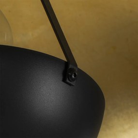 Vloerlamp zwart met goud 42 cm verstelbaar tripod - Magnax