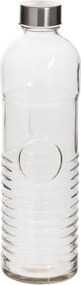 5Five Babord Waterfles 1L - Gehard ribbelglas - RVS deksel