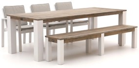 Bellagio Vezzano/ROUGH-X 240cm dining tuinset met bank 5-delig