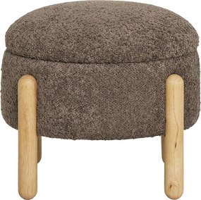 Medas Opbergpoef Bouclé - Brown