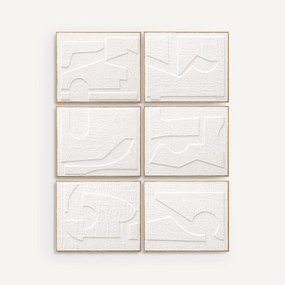 Set van 6 kaders in reliëfpapier, Hekatos