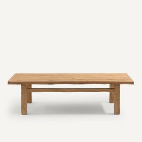 Salontafel in gerecycleerd massief iepenhout, Sumiko