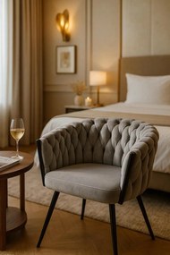 Widny Zwart Fluwelen Stoel