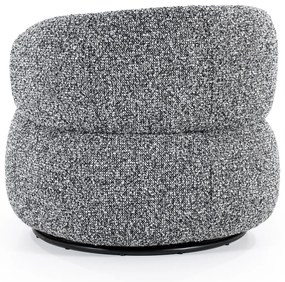 Eleonora Maeve Draaibare Fauteuil Rond Zwart