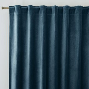 Verduisteringsgordijn, van fluweel, met verborgen bevestigingslussen, Velvet