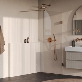Brauer Void profielloze inloopdouche 100cm koper geborsteld PVD