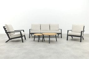 Boston/Mindo stoel - 3-zitsbank loungeset - 5-delig