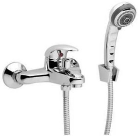 GO by Van Marcke Surf eengreepsmengkraan baddouche compleet inclusief handdouche hartafstand 15 cm keramische schijven inclusief rozetten en S-koppelingen 81003-14A