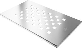 Mexen Hugo douchebak afdekking, inox - 42910001