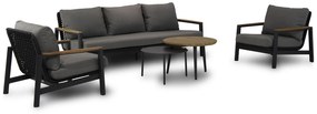 Stoel en Bank Loungeset 5 personen Aluminium/Rope Grijs  Coco Ralph/Montana