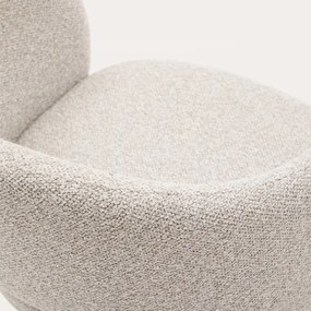 Kave Home Maina Design Eetkamerstoel Chenille Beige