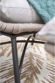 Garden Impressions Selene loungestoelen taupe - Mati bijzettafel Ø50x48 cm