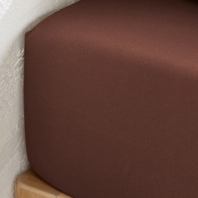 Effen hoeslaken in gewassen katoen, omslag 30 cm, Scenario