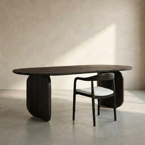 Ovale Eettafel Met Gebogen Poot 250 Cm - 250 X 100cm.