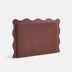 Gevoerd hoofdbord, chenille-stof, RAVIO