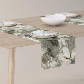 Dekoria Rechthoekige tafelloper, grijs wit, 40 x 130 cm