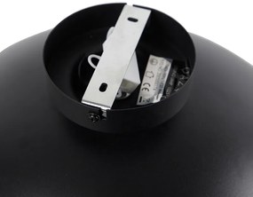 Plafondlamp zwart met goud 42 cm verstelbaar - Magnax