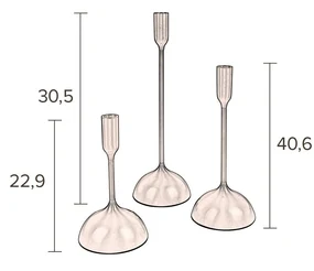 Set van 3 kandelaars Amora | Dutchbone